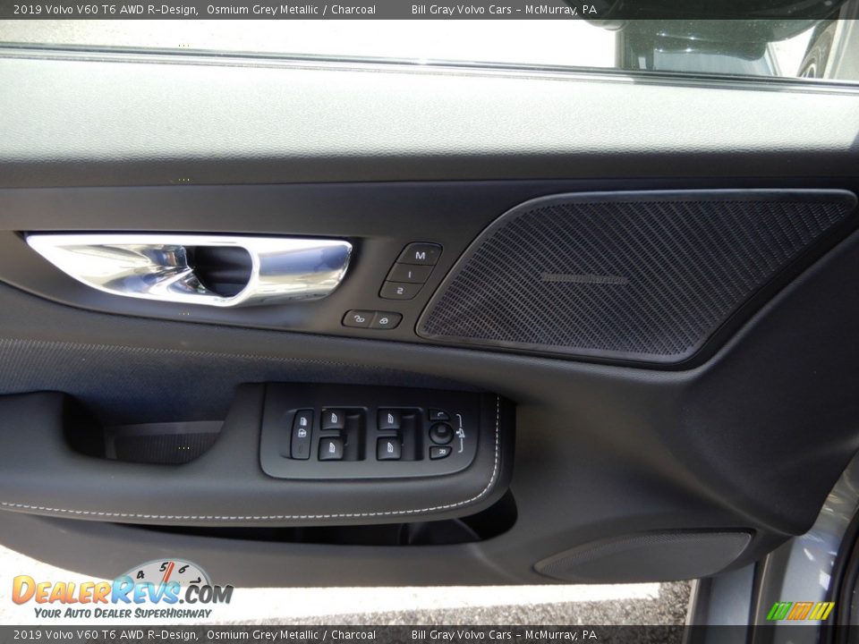 2019 Volvo V60 T6 AWD R-Design Osmium Grey Metallic / Charcoal Photo #10