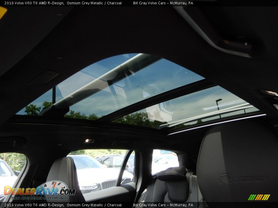 2019 Volvo V60 T6 AWD R-Design Osmium Grey Metallic / Charcoal Photo #12