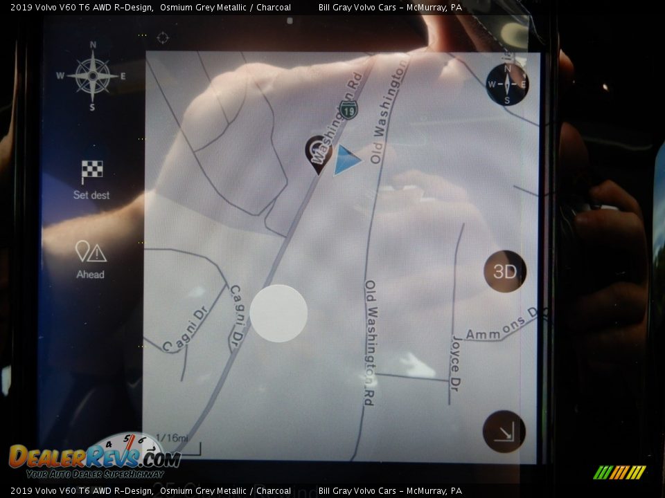 2019 Volvo V60 T6 AWD R-Design Osmium Grey Metallic / Charcoal Photo #13