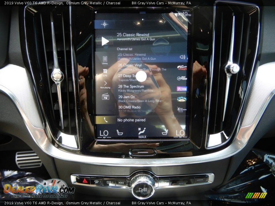 2019 Volvo V60 T6 AWD R-Design Osmium Grey Metallic / Charcoal Photo #15