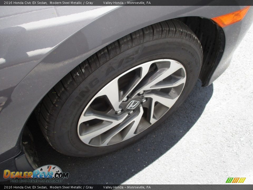 2016 Honda Civic EX Sedan Modern Steel Metallic / Gray Photo #6