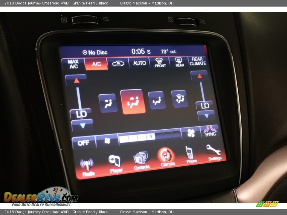 2018 Dodge Journey Crossroad AWD Granite Pearl / Black Photo #11