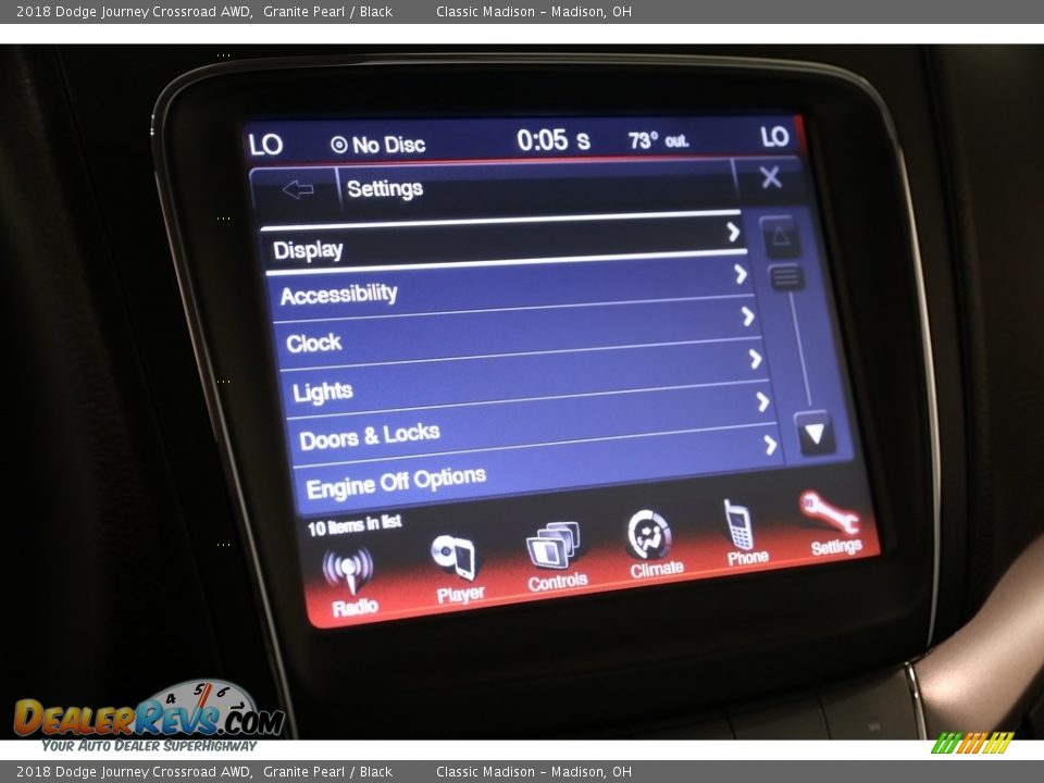 2018 Dodge Journey Crossroad AWD Granite Pearl / Black Photo #13