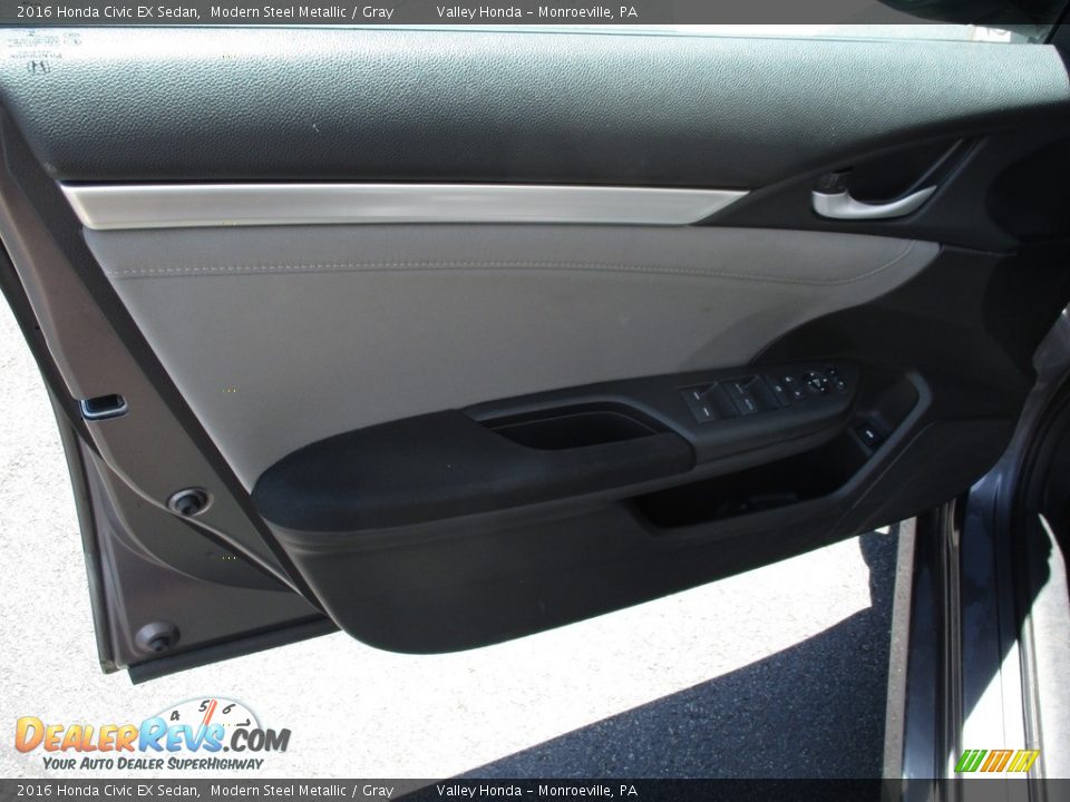2016 Honda Civic EX Sedan Modern Steel Metallic / Gray Photo #10