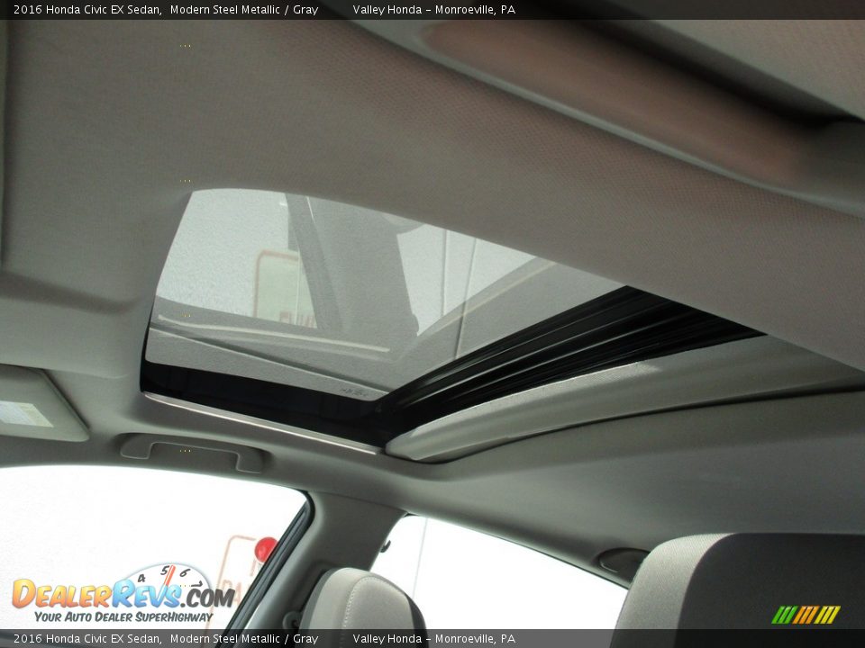 2016 Honda Civic EX Sedan Modern Steel Metallic / Gray Photo #11