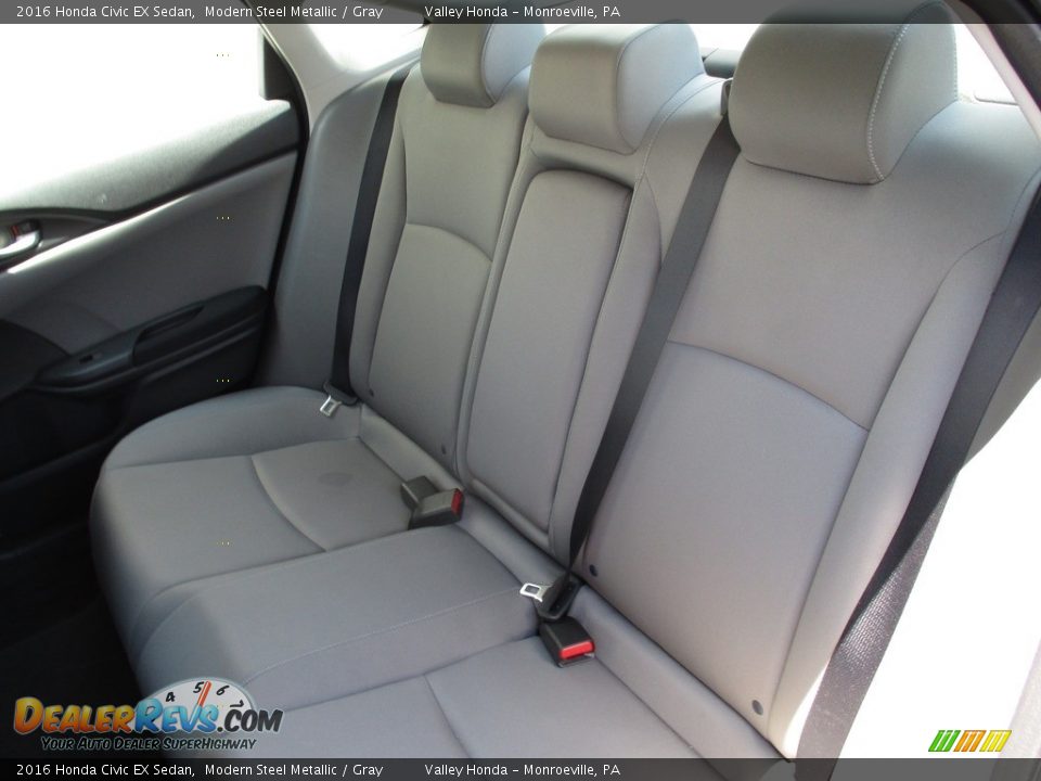 2016 Honda Civic EX Sedan Modern Steel Metallic / Gray Photo #13