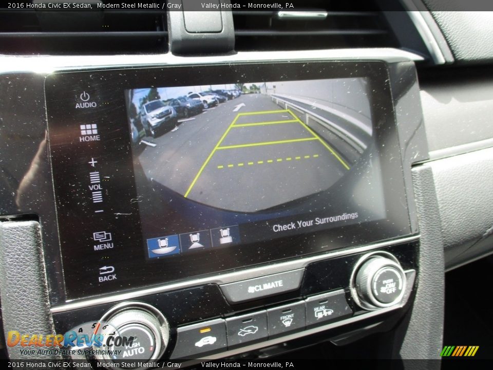 2016 Honda Civic EX Sedan Modern Steel Metallic / Gray Photo #17