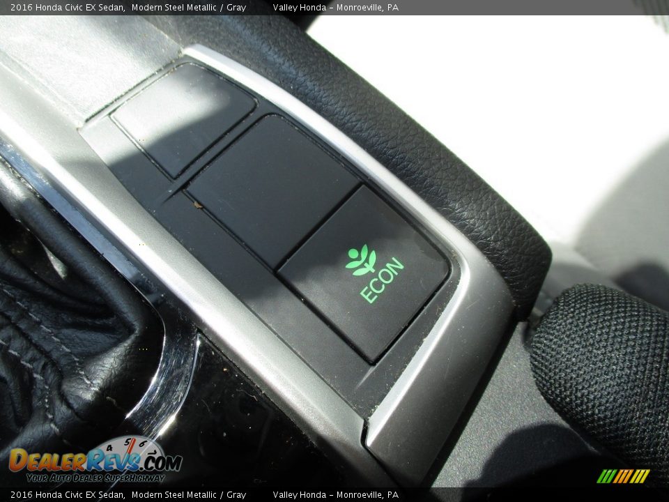 2016 Honda Civic EX Sedan Modern Steel Metallic / Gray Photo #18