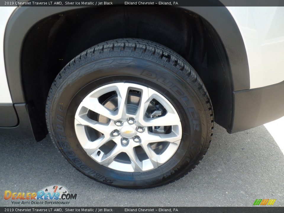 2019 Chevrolet Traverse LT AWD Silver Ice Metallic / Jet Black Photo #9