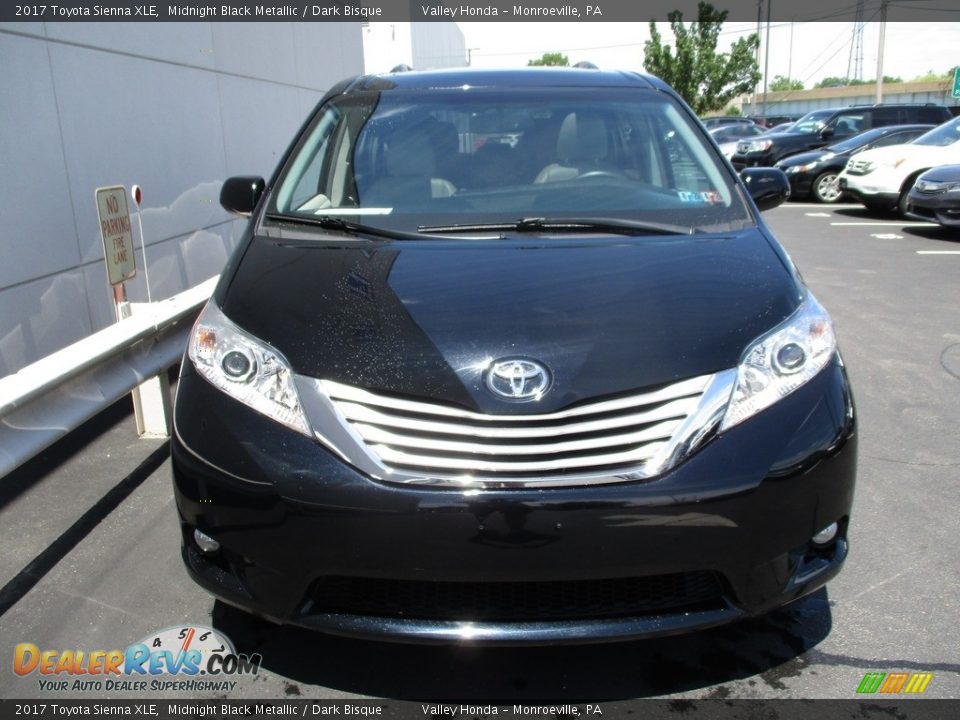 2017 Toyota Sienna XLE Midnight Black Metallic / Dark Bisque Photo #8