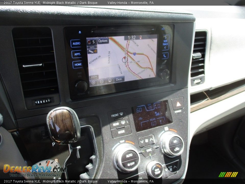 2017 Toyota Sienna XLE Midnight Black Metallic / Dark Bisque Photo #16