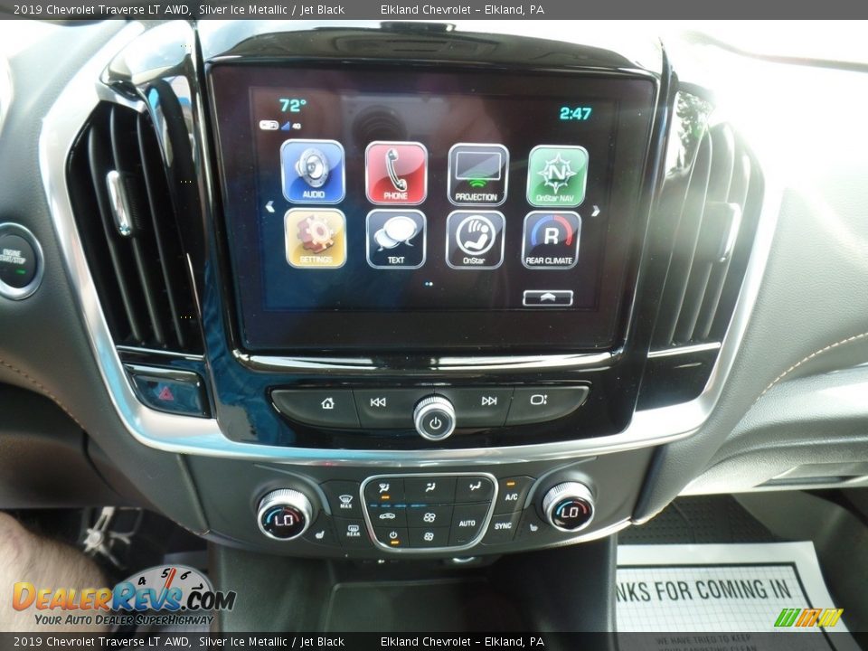 2019 Chevrolet Traverse LT AWD Silver Ice Metallic / Jet Black Photo #23