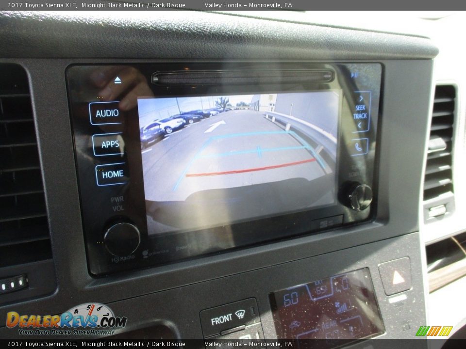 2017 Toyota Sienna XLE Midnight Black Metallic / Dark Bisque Photo #17