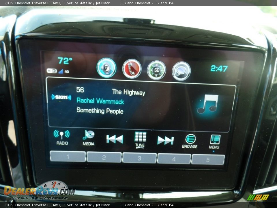 2019 Chevrolet Traverse LT AWD Silver Ice Metallic / Jet Black Photo #25