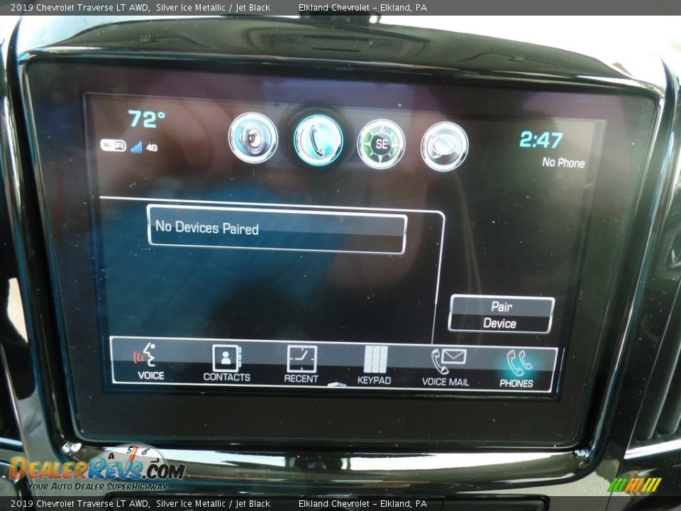 2019 Chevrolet Traverse LT AWD Silver Ice Metallic / Jet Black Photo #26