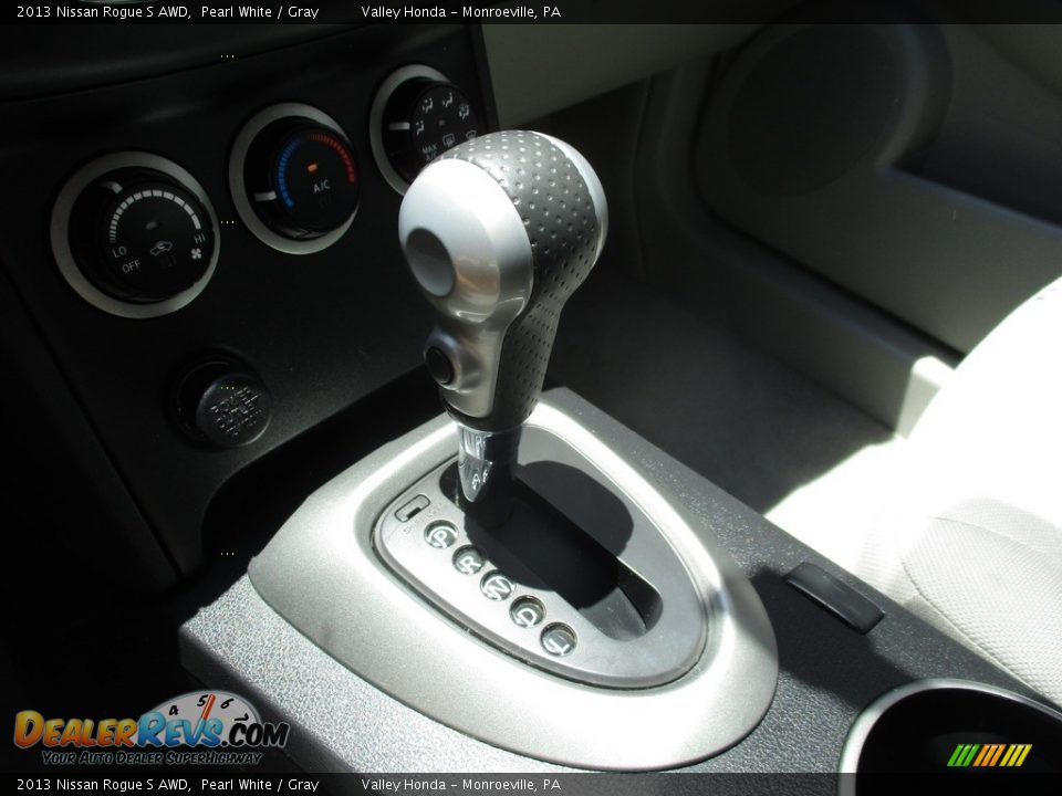 2013 Nissan Rogue S AWD Pearl White / Gray Photo #15