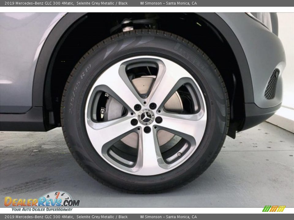 2019 Mercedes-Benz GLC 300 4Matic Selenite Grey Metallic / Black Photo #9