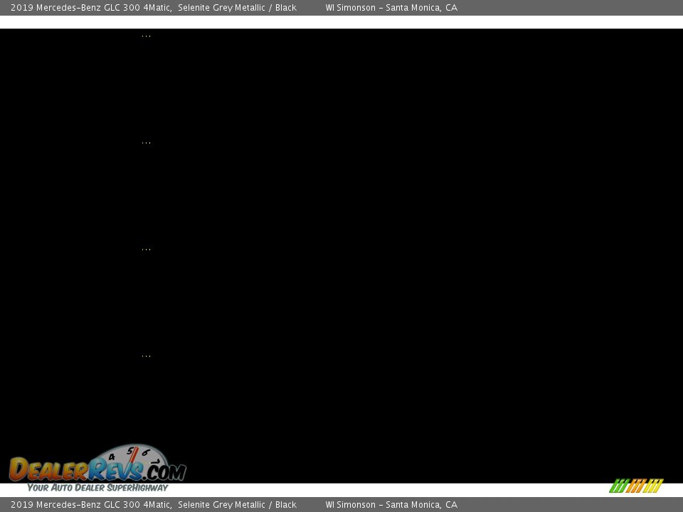 2019 Mercedes-Benz GLC 300 4Matic Selenite Grey Metallic / Black Photo #10