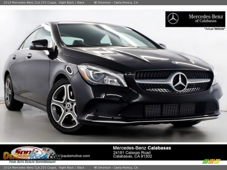 2019 Mercedes-Benz CLA 250 Coupe Night Black / Black Photo #1