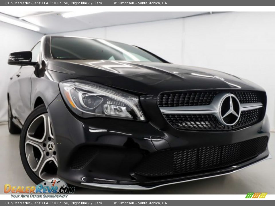 2019 Mercedes-Benz CLA 250 Coupe Night Black / Black Photo #2
