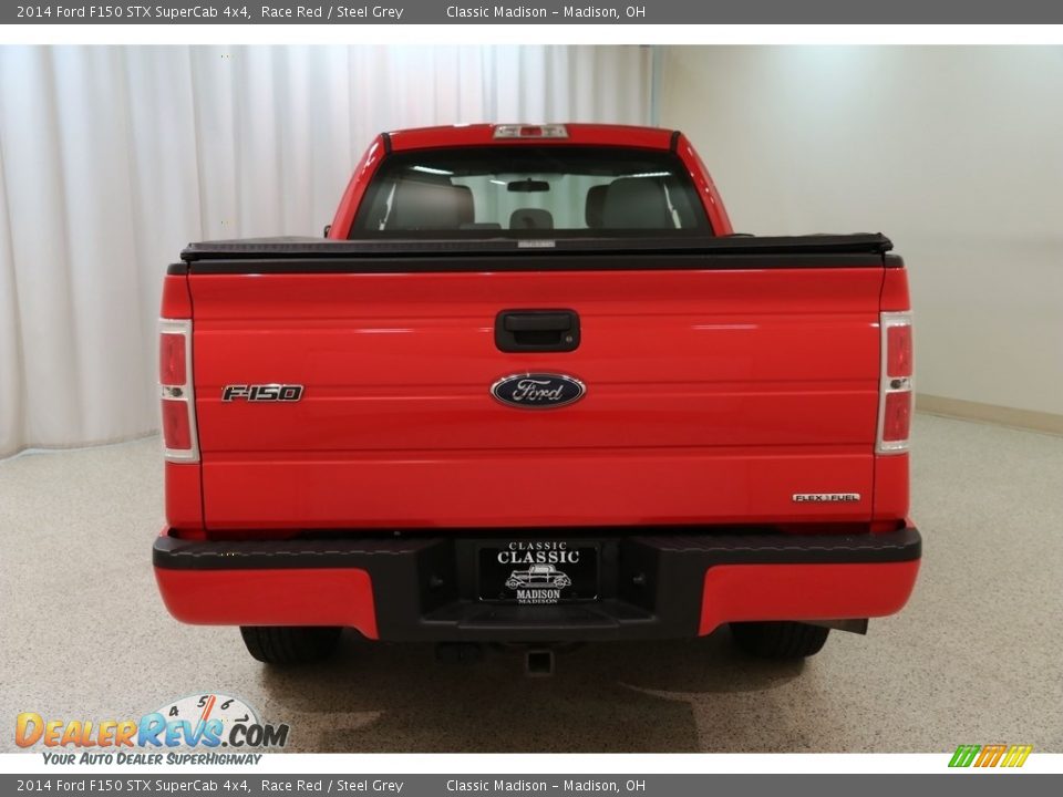 2014 Ford F150 STX SuperCab 4x4 Race Red / Steel Grey Photo #4