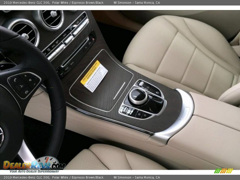 2019 Mercedes-Benz GLC 300 Polar White / Espresso Brown/Black Photo #7