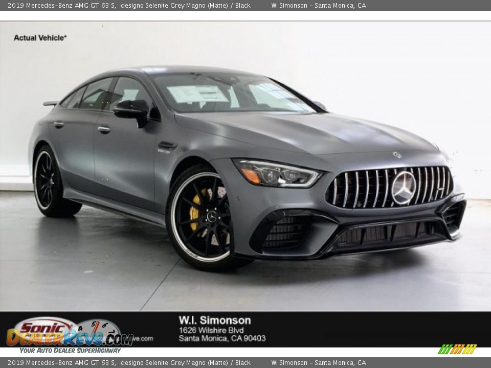 2019 Mercedes-Benz AMG GT 63 S designo Selenite Grey Magno (Matte) / Black Photo #1