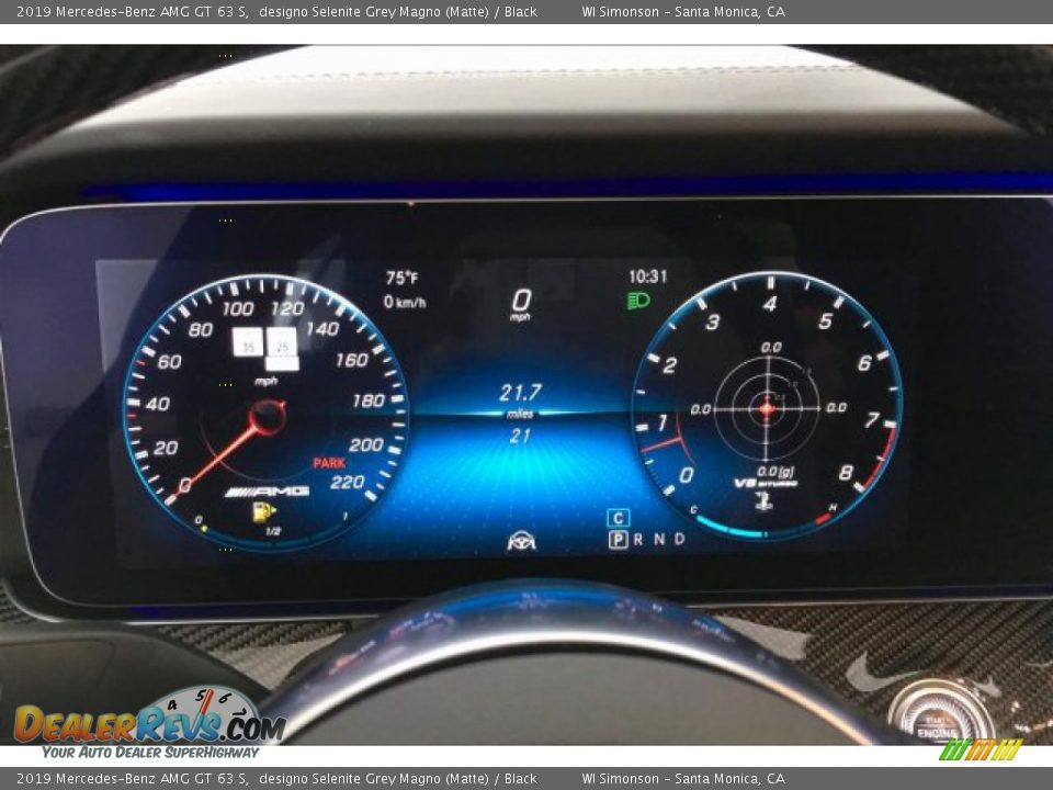 2019 Mercedes-Benz AMG GT 63 S Gauges Photo #20