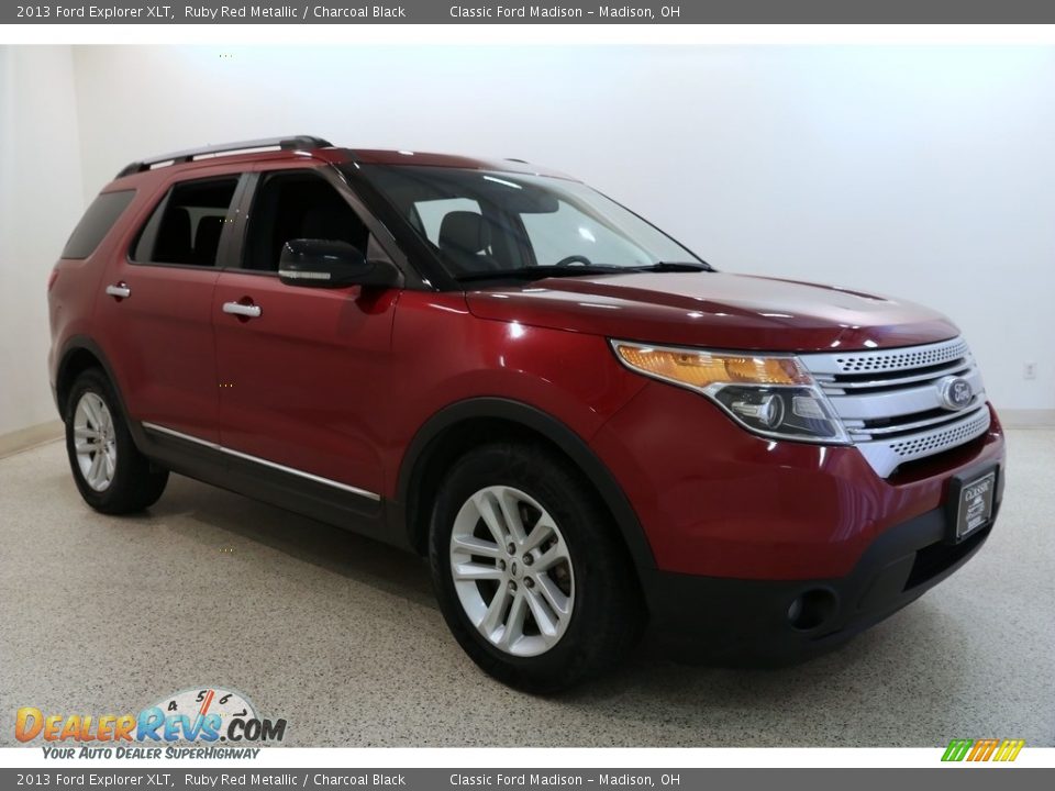 2013 Ford Explorer XLT Ruby Red Metallic / Charcoal Black Photo #1