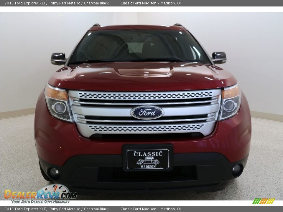 2013 Ford Explorer XLT Ruby Red Metallic / Charcoal Black Photo #2