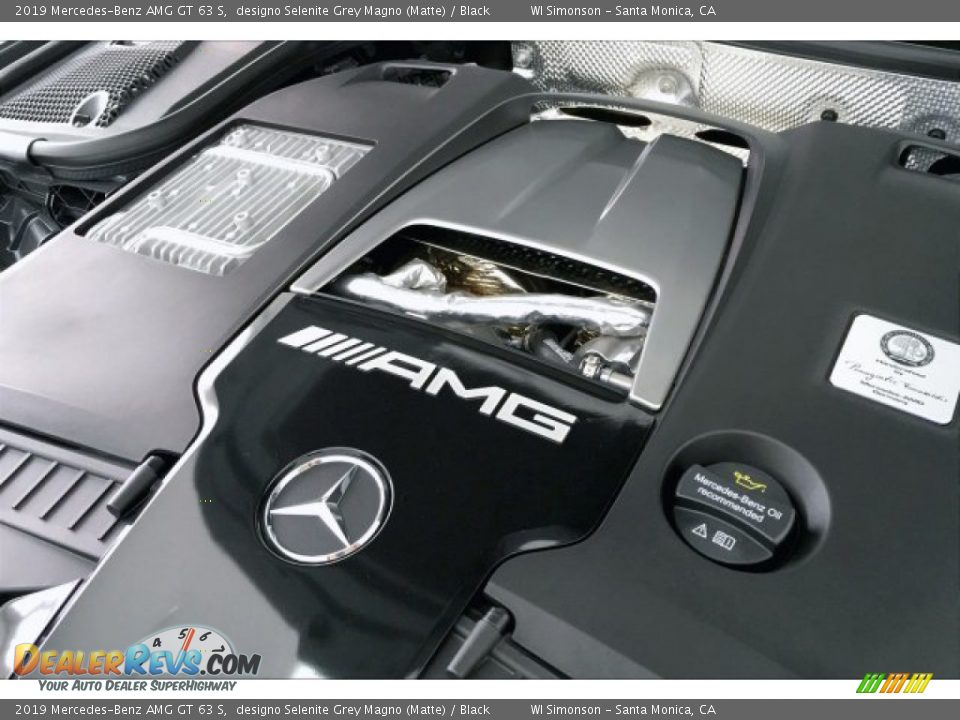 2019 Mercedes-Benz AMG GT 63 S designo Selenite Grey Magno (Matte) / Black Photo #31