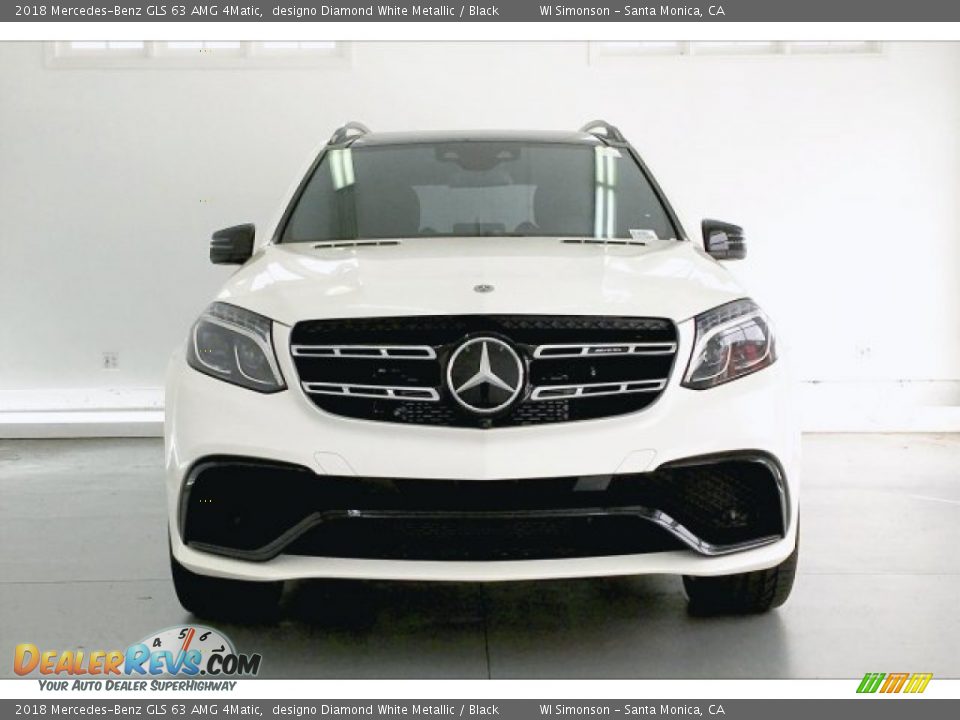 2018 Mercedes-Benz GLS 63 AMG 4Matic designo Diamond White Metallic / Black Photo #2