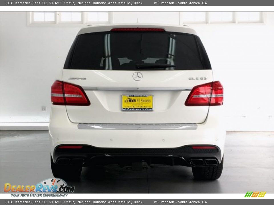 2018 Mercedes-Benz GLS 63 AMG 4Matic designo Diamond White Metallic / Black Photo #3