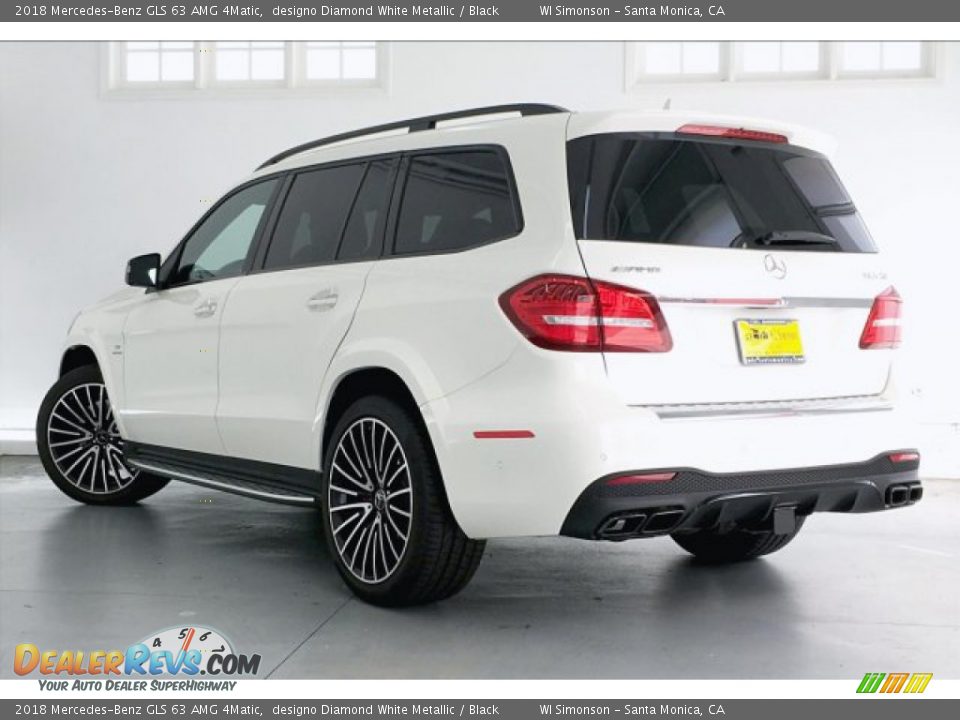 2018 Mercedes-Benz GLS 63 AMG 4Matic designo Diamond White Metallic / Black Photo #10