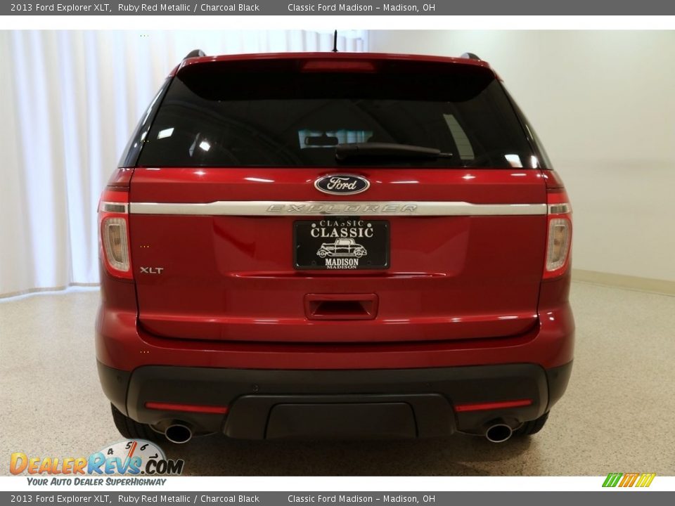 2013 Ford Explorer XLT Ruby Red Metallic / Charcoal Black Photo #23