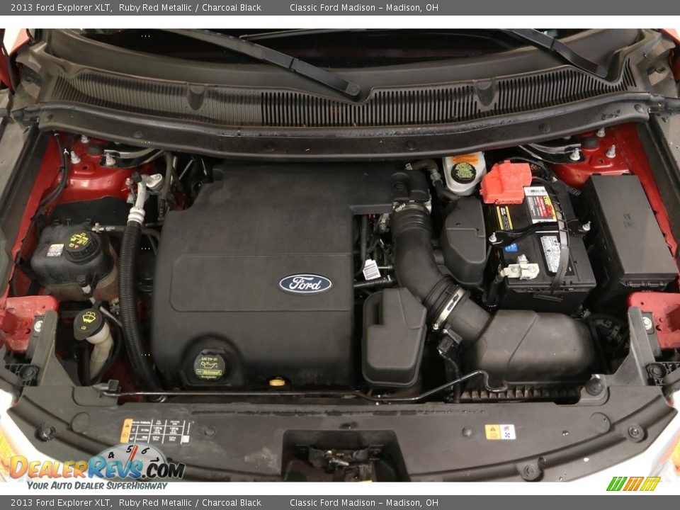 2013 Ford Explorer XLT Ruby Red Metallic / Charcoal Black Photo #24