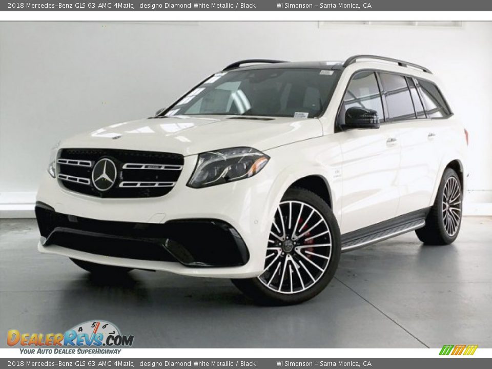 2018 Mercedes-Benz GLS 63 AMG 4Matic designo Diamond White Metallic / Black Photo #12