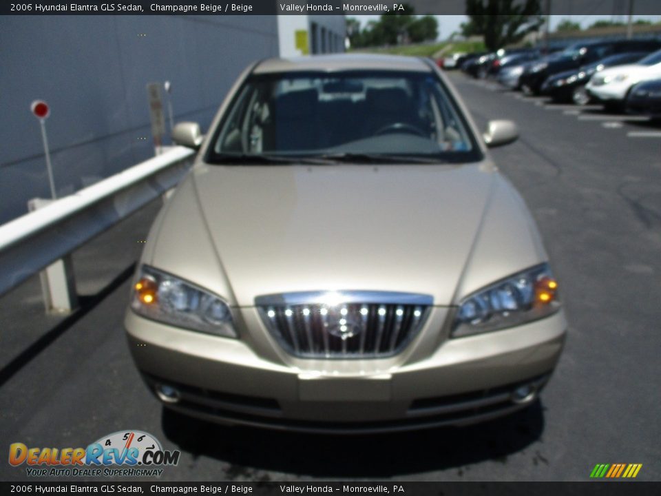2006 Hyundai Elantra GLS Sedan Champagne Beige / Beige Photo #8