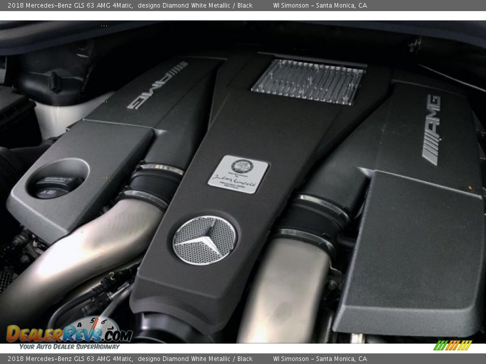 2018 Mercedes-Benz GLS 63 AMG 4Matic designo Diamond White Metallic / Black Photo #31