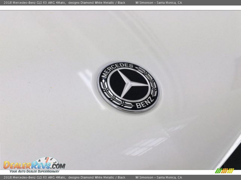 2018 Mercedes-Benz GLS 63 AMG 4Matic designo Diamond White Metallic / Black Photo #33
