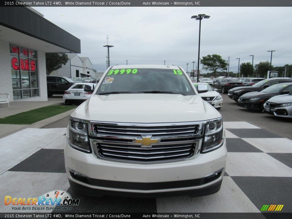 2015 Chevrolet Tahoe LTZ 4WD White Diamond Tricoat / Cocoa/Dune Photo #2