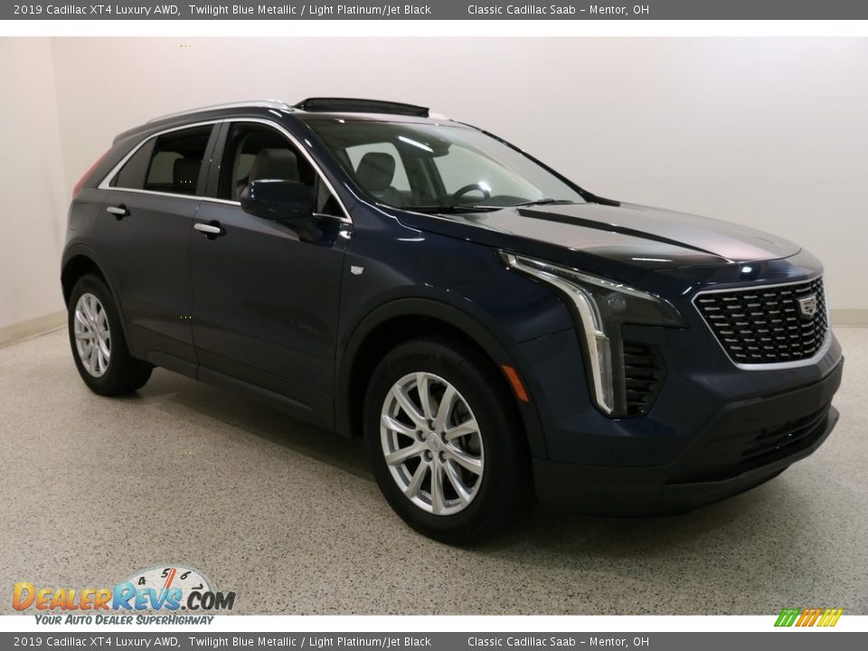 2019 Cadillac XT4 Luxury AWD Twilight Blue Metallic / Light Platinum/Jet Black Photo #1