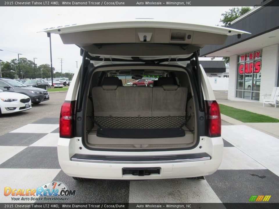 2015 Chevrolet Tahoe LTZ 4WD White Diamond Tricoat / Cocoa/Dune Photo #5