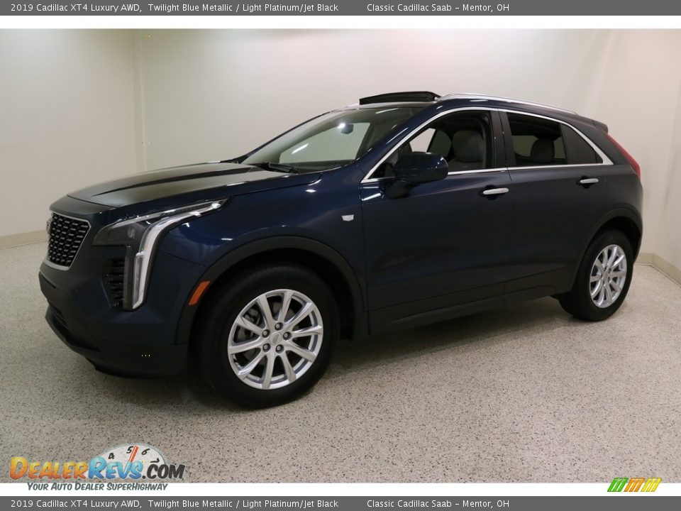 2019 Cadillac XT4 Luxury AWD Twilight Blue Metallic / Light Platinum/Jet Black Photo #3