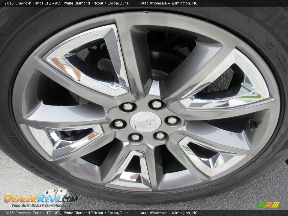 2015 Chevrolet Tahoe LTZ 4WD White Diamond Tricoat / Cocoa/Dune Photo #7
