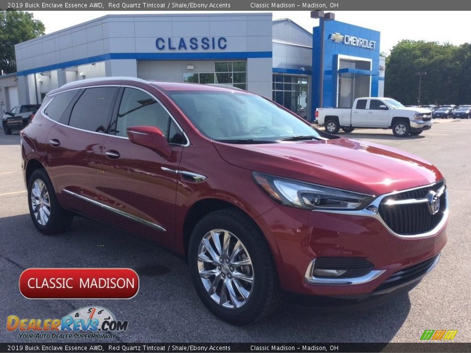 2019 Buick Enclave Essence AWD Red Quartz Tintcoat / Shale/Ebony Accents Photo #1