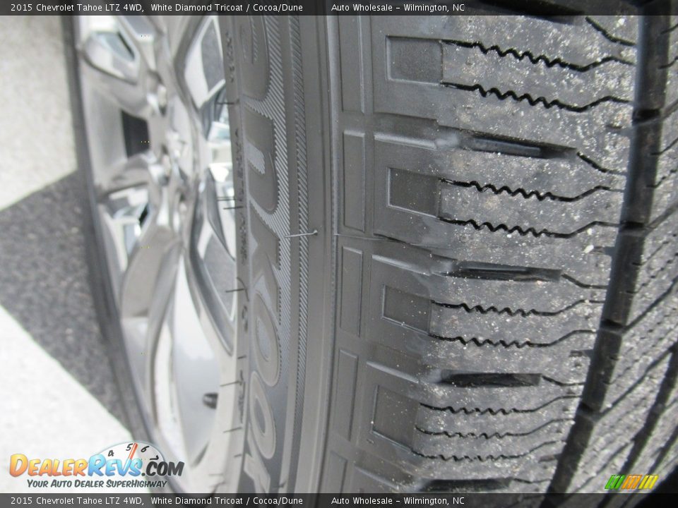 2015 Chevrolet Tahoe LTZ 4WD White Diamond Tricoat / Cocoa/Dune Photo #8