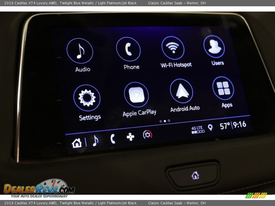 2019 Cadillac XT4 Luxury AWD Twilight Blue Metallic / Light Platinum/Jet Black Photo #11