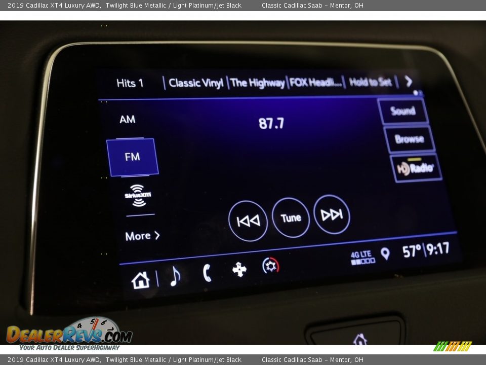 2019 Cadillac XT4 Luxury AWD Twilight Blue Metallic / Light Platinum/Jet Black Photo #12