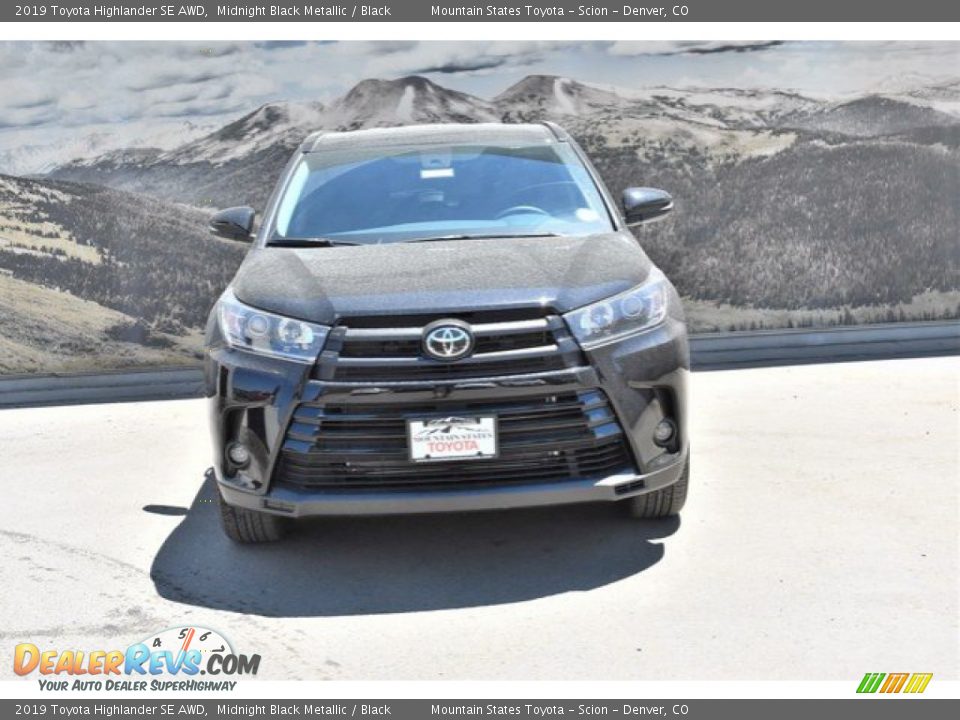 2019 Toyota Highlander SE AWD Midnight Black Metallic / Black Photo #2